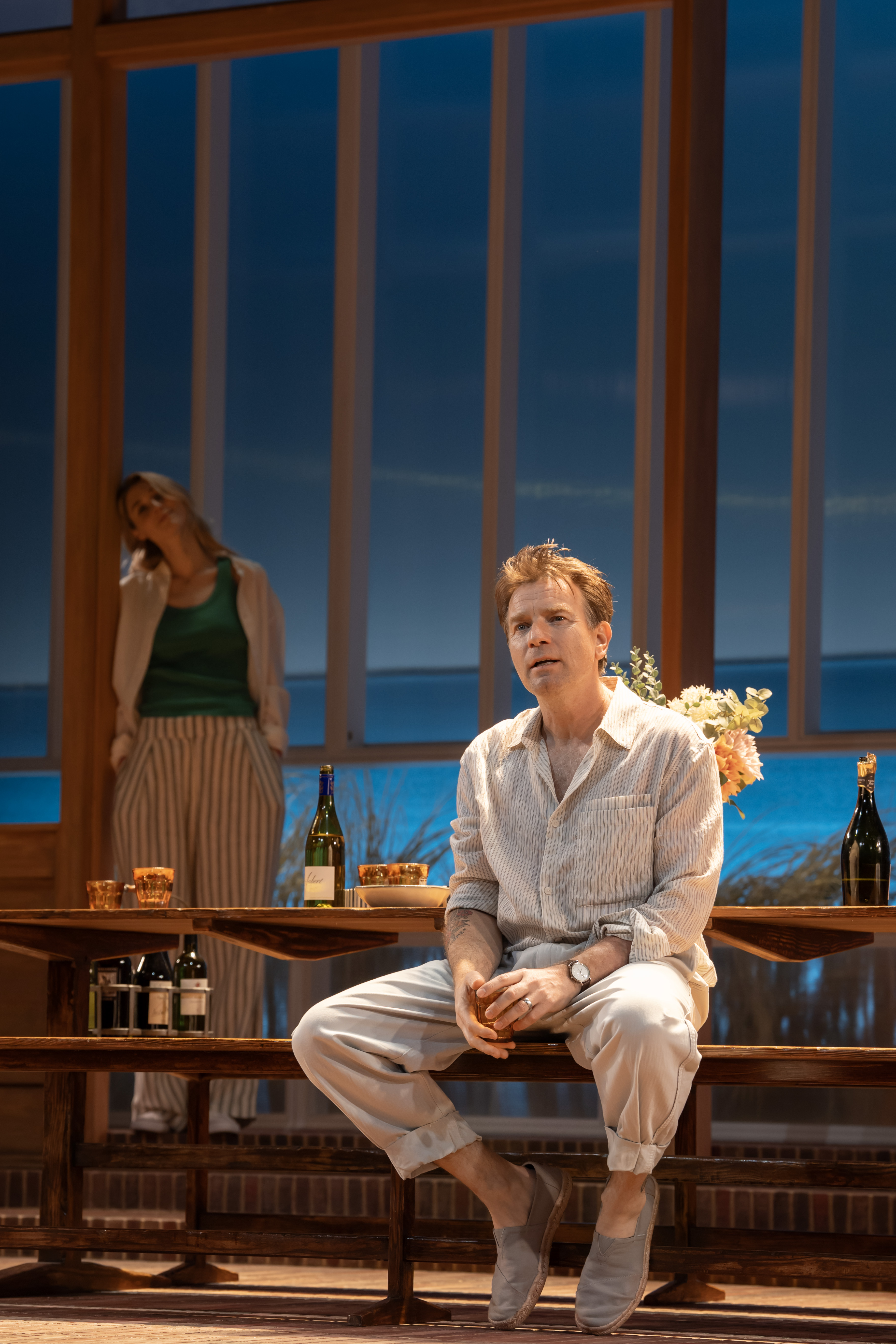 Elizabeth Debicki (Mathilde), Ewan Mcgregor (Henry Solness). Photo By Johan Persson